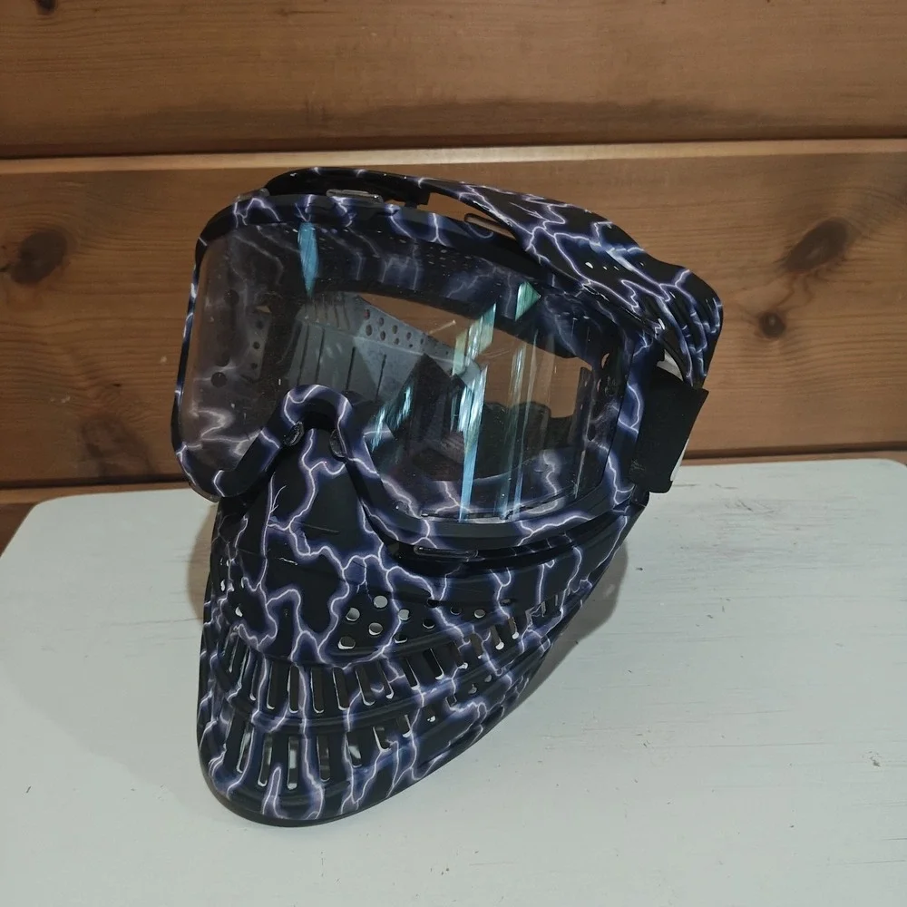JT Airsoft Tactical Mask Paintball Protective Full Face Purple Lightning Z30